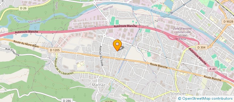 localisation de l'entreprise MONSIEUR AURELIEN GERVET  MARNAZ