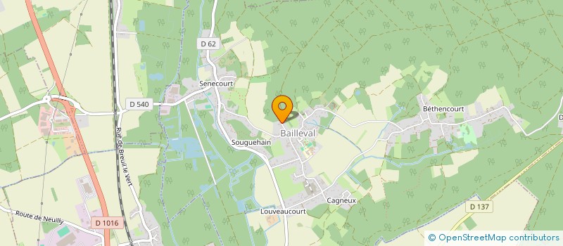 localisation de l'entreprise MONSIEUR AURELIEN GILLET  BAILLEVAL