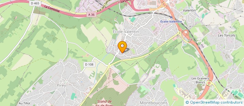 localisation de l'entreprise MONSIEUR AURELIEN GIRARDOT  ECOLE-VALENTIN