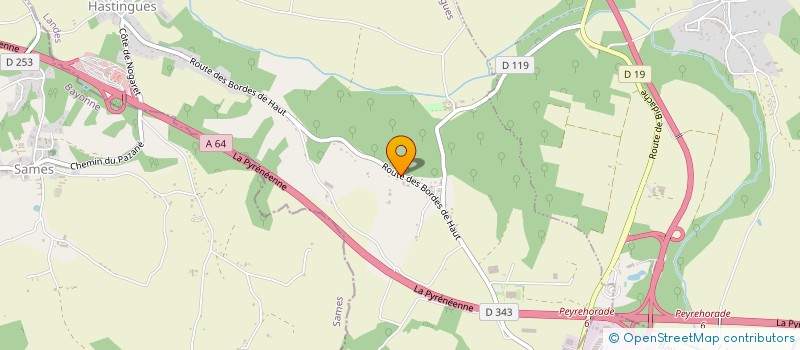 localisation de l'entreprise MONSIEUR AURELIEN GIRAULT  HASTINGUES