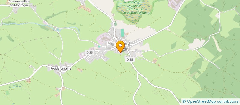 localisation de l'entreprise MONSIEUR AURELIEN GIROD  MIGNOVILLARD