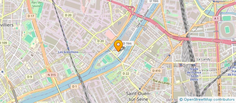 localisation de l'entreprise MONSIEUR AURELIEN GIZARDIN  L'ILE-SAINT-DENIS