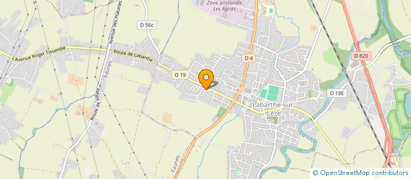 localisation de l'entreprise MONSIEUR AURELIEN GLEIZES  LABARTHE-SUR-LEZE