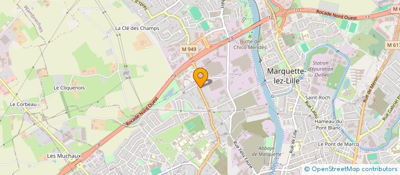 localisation de l'entreprise MONSIEUR AURELIEN GOFFIN à MARQUETTE-LEZ-LILLE