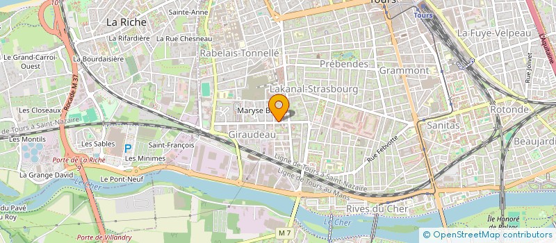 localisation de l'entreprise MONSIEUR AURELIEN GOGUE  TOURS