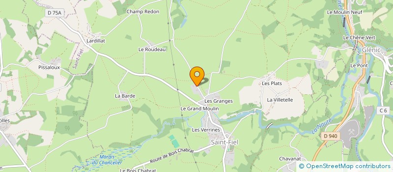 localisation de l'entreprise MONSIEUR AURELIEN GRANDJEAN à SAINT-FIEL