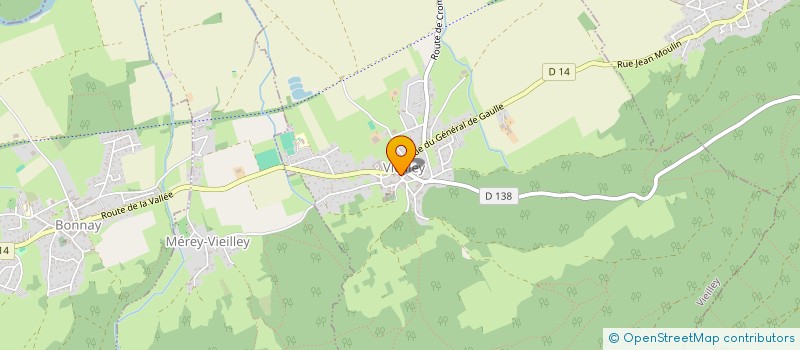 localisation de l'entreprise MONSIEUR AURELIEN GRANGERET  VIEILLEY