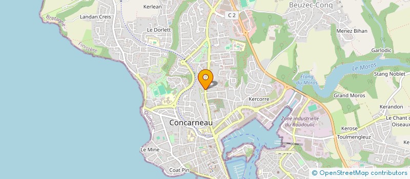 localisation de l'entreprise MONSIEUR AURELIEN GRELLIER  CONCARNEAU