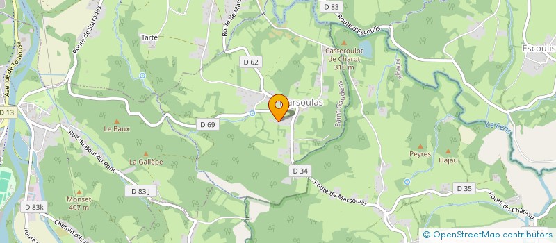 localisation de l'entreprise MONSIEUR AURELIEN GRIMA  MARSOULAS