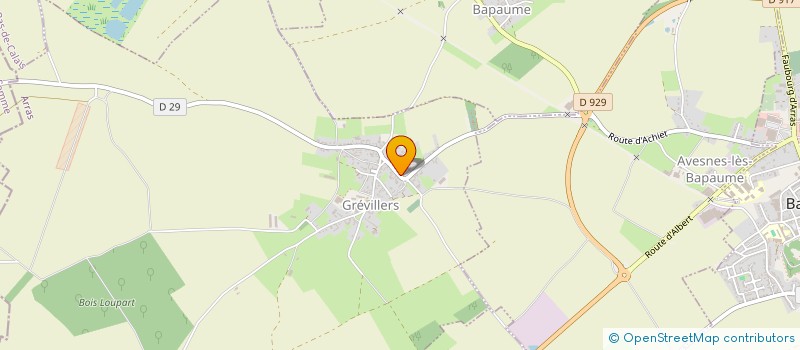 localisation de l'entreprise MONSIEUR AURELIEN GROGLER  GREVILLERS