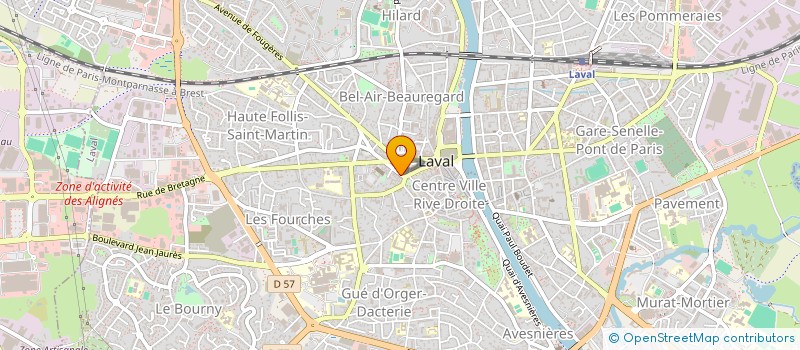 localisation de l'entreprise MONSIEUR AURELIEN GUIBERT à LAVAL