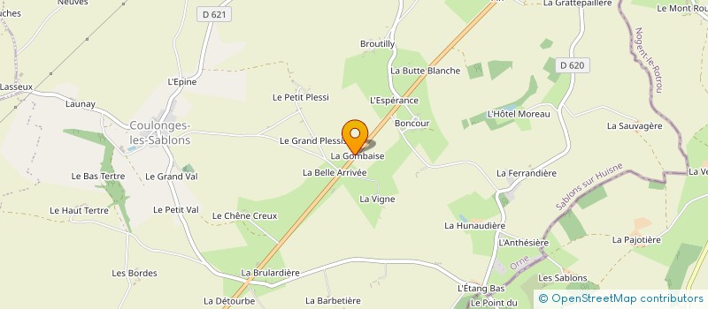 localisation de l'entreprise MONSIEUR AURELIEN GUIBERT à SABLONS-SUR-HUISNE
