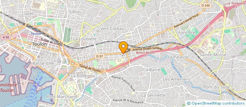 localisation de l'entreprise MONSIEUR AURELIEN GUIGGIA à TOULON