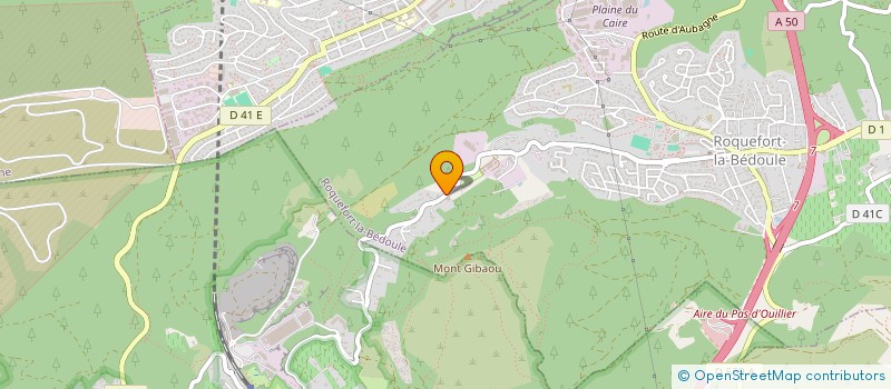 localisation de l'entreprise MONSIEUR AURELIEN GUILLET  ROQUEFORT-LA-BEDOULE