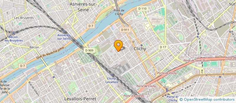 localisation de l'entreprise MONSIEUR AURELIEN GUINARD à CLICHY