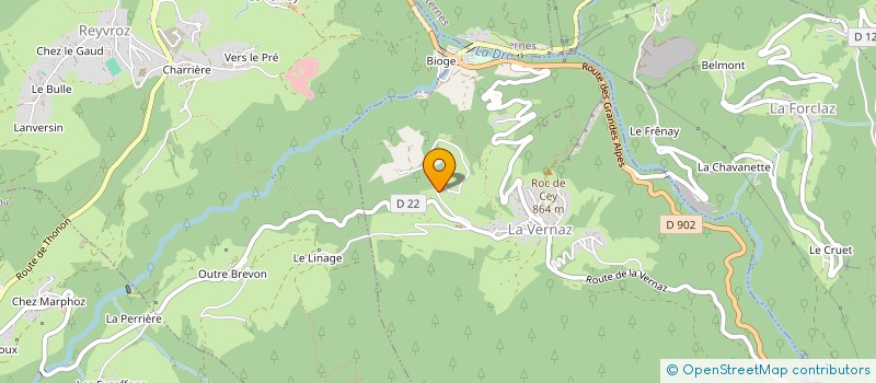 localisation de l'entreprise MONSIEUR AURELIEN HAELEWYN  LA VERNAZ