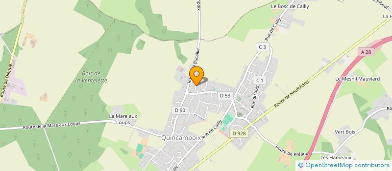 localisation de l'entreprise MONSIEUR AURELIEN HANZARD  QUINCAMPOIX