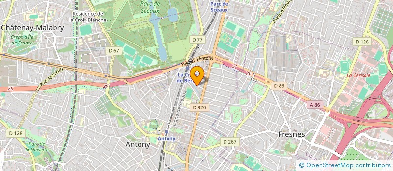 localisation de l'entreprise MONSIEUR AURELIEN HARDY à ANTONY