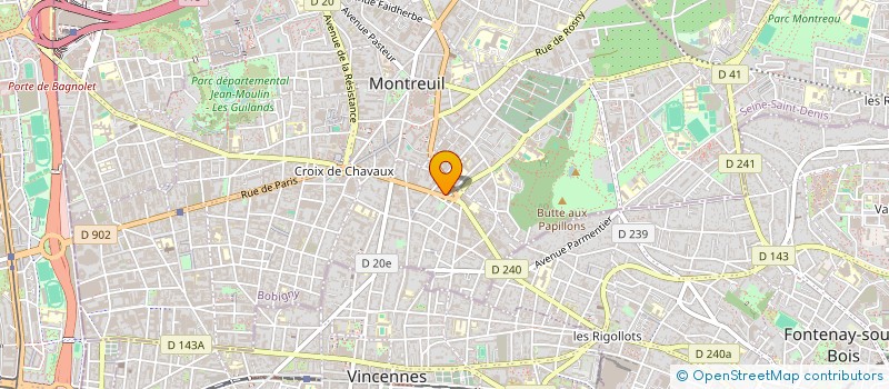 localisation de l'entreprise MONSIEUR AURELIEN HATT à MONTREUIL
