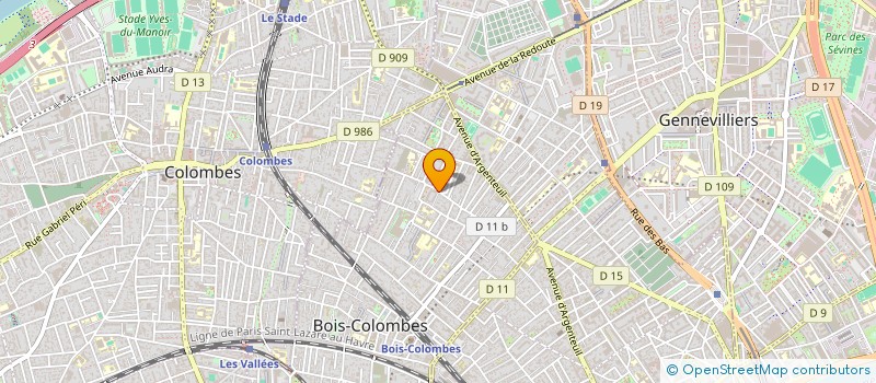 localisation de l'entreprise MONSIEUR AURELIEN HEDUIN à BOIS-COLOMBES