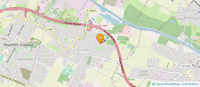 localisation de l'entreprise MONSIEUR AURELIEN HERBAUT  COURCELLES-LES-LENS