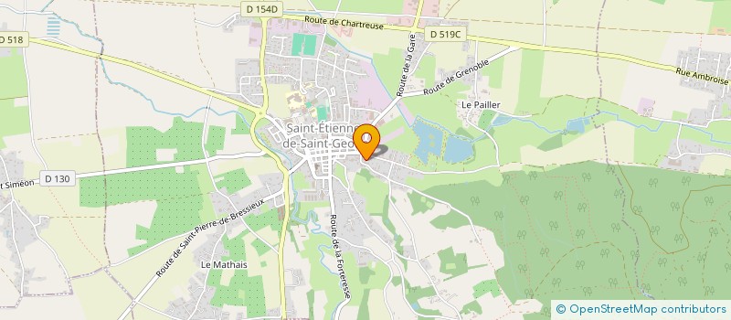localisation de l'entreprise MONSIEUR AURELIEN HERITIER  SAINT-ETIENNE-DE-SAINT-GEOIRS