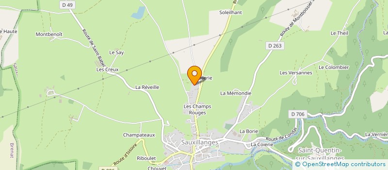 localisation de l'entreprise MONSIEUR AURELIEN HOBENICHE  SAUXILLANGES