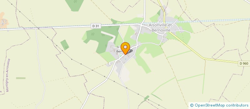 localisation de l'entreprise MONSIEUR AURELIEN HOCQUET  AISONVILLE-ET-BERNOVILLE