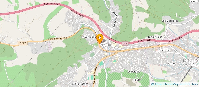 localisation de l'entreprise MONSIEUR AURELIEN HUE à LE LUC