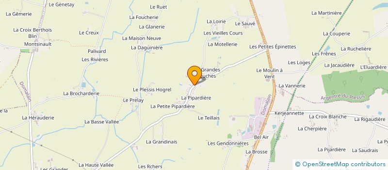 localisation de l'entreprise MONSIEUR AURELIEN HUET  DOMALAIN