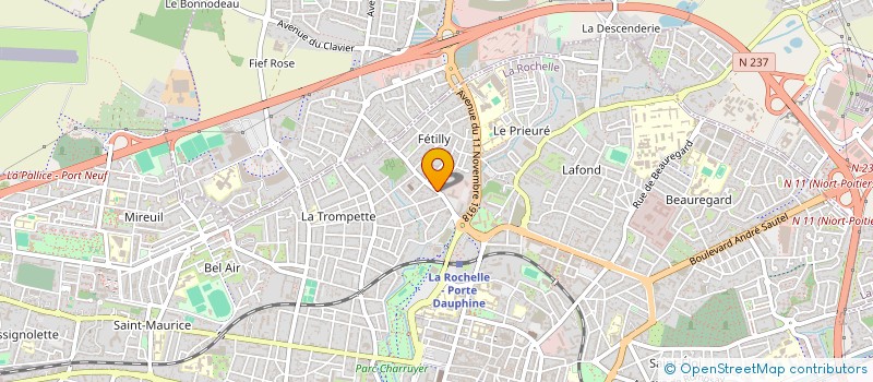 localisation de l'entreprise MONSIEUR AURELIEN HUGELE  LA ROCHELLE