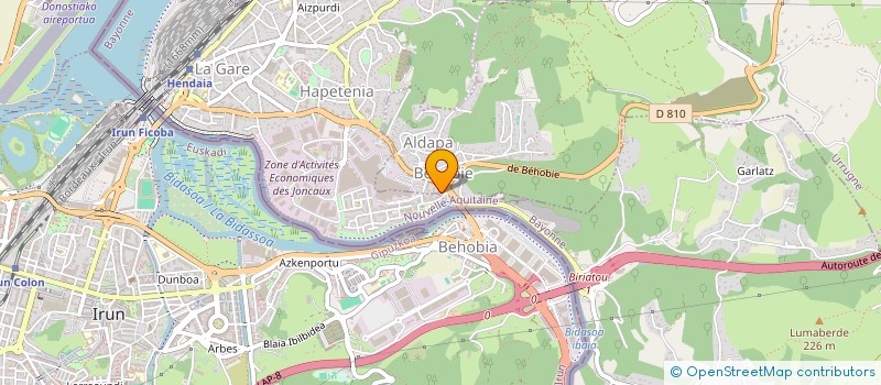 localisation de l'entreprise MONSIEUR AURELIEN IDELOT  URRUGNE