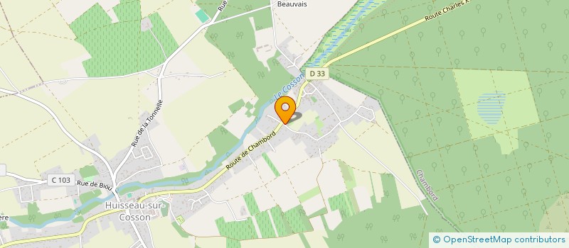 localisation de l'entreprise MONSIEUR AURELIEN IMBERT  HUISSEAU-SUR-COSSON