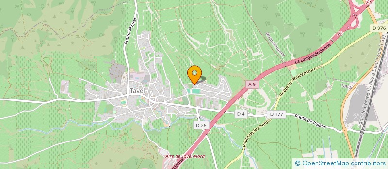 localisation de l'entreprise MONSIEUR AURELIEN JEAN  TAVEL