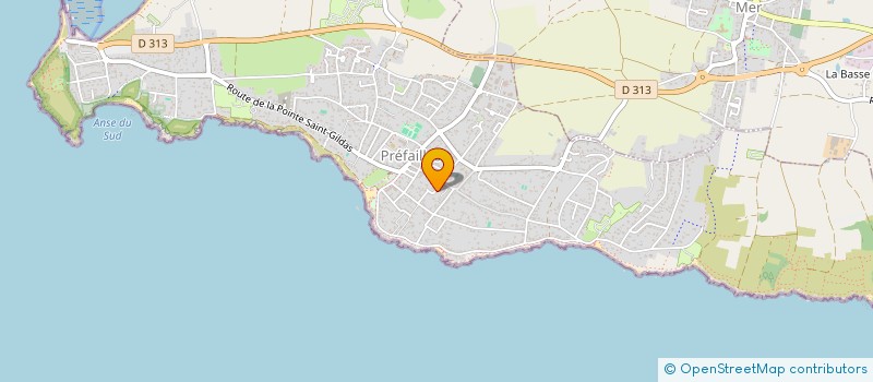 localisation de l'entreprise MONSIEUR AURELIEN JEANJEAN  PREFAILLES