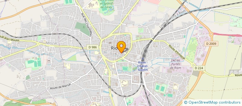 localisation de l'entreprise MONSIEUR AURELIEN JEGOU  RIOM