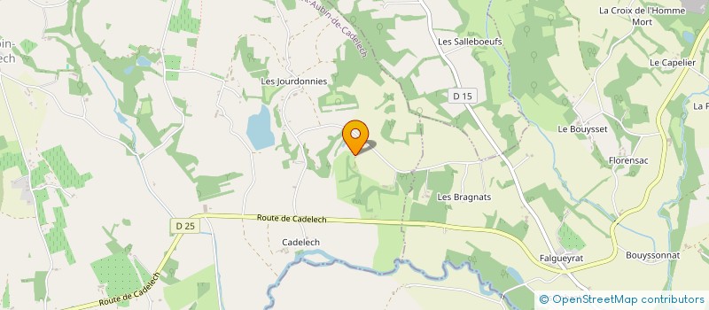 localisation de l'entreprise MONSIEUR AURELIEN JEGU  ST AUBIN DE CADELECH