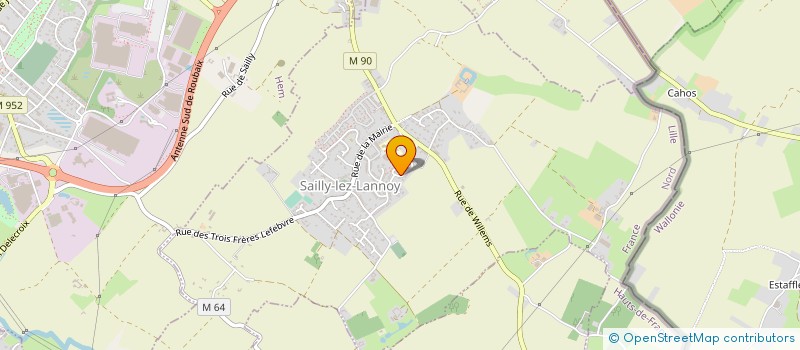 localisation de l'entreprise MONSIEUR AURELIEN JOLY KARAQUILLO  SAILLY-LEZ-LANNOY