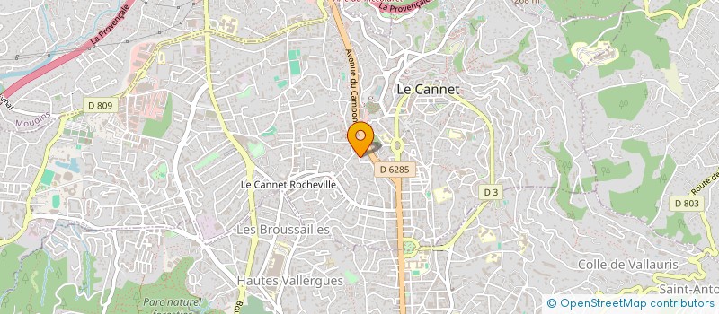 localisation de l'entreprise MONSIEUR AURELIEN KIRSCH à LE CANNET