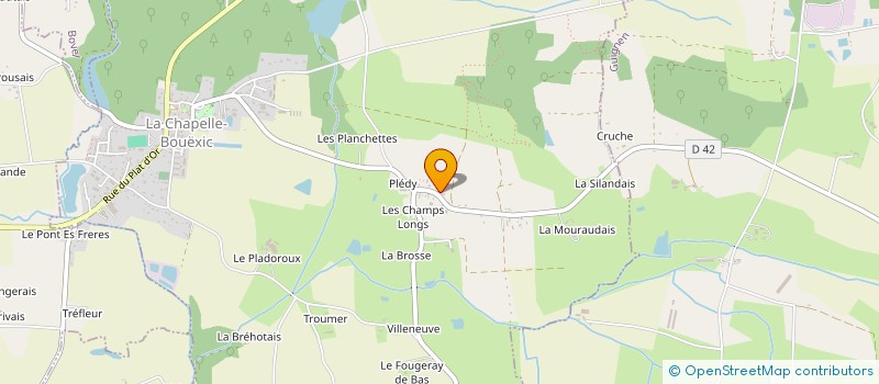 localisation de l'entreprise MONSIEUR AURELIEN L'HOSTIS  LA CHAPELLE-BOUEXIC