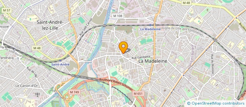 localisation de l'entreprise MONSIEUR AURELIEN LABEEUW à LA MADELEINE