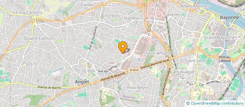 localisation de l'entreprise MONSIEUR AURELIEN LABORDE à ANGLET