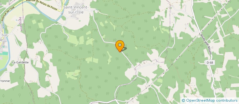 localisation de l'entreprise MONSIEUR AURELIEN LACHAUD  SAINT-VINCENT-SUR-L'ISLE