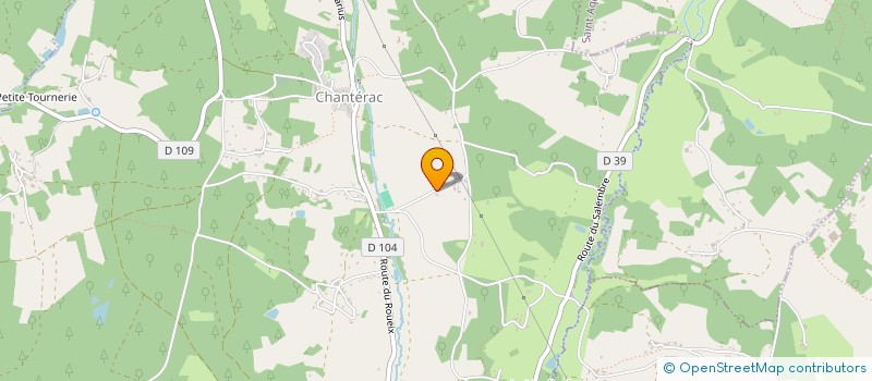 localisation de l'entreprise MONSIEUR AURELIEN LACLERGERIE  CHANTERAC