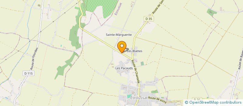 localisation de l'entreprise MONSIEUR AURELIEN LAFOUCRIERE à ETROUSSAT