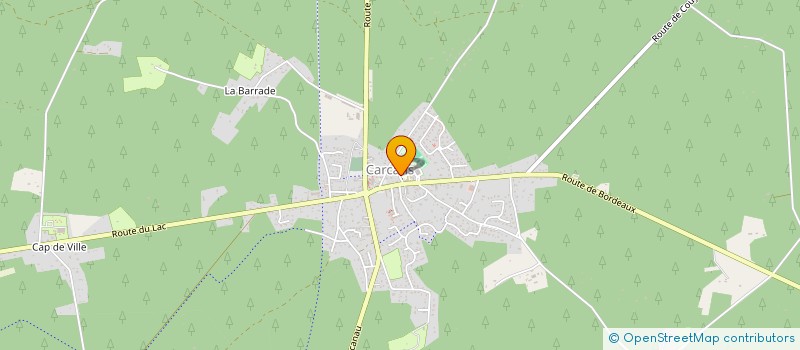 localisation de l'entreprise MONSIEUR AURELIEN LAGUNE  CARCANS