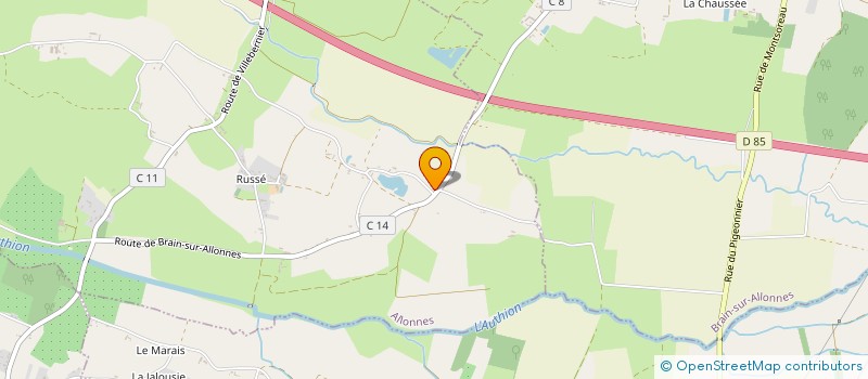 localisation de l'entreprise MONSIEUR AURELIEN LAINE  ALLONNES