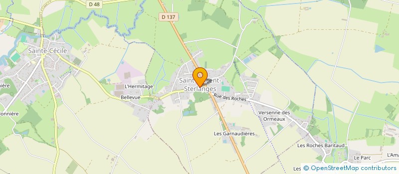 localisation de l'entreprise MONSIEUR AURELIEN LAMIAUD  SAINT-VINCENT-STERLANGES