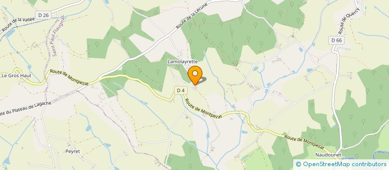 localisation de l'entreprise MONSIEUR AURELIEN LAMORT à SAINT-PAUL-FLAUGNAC