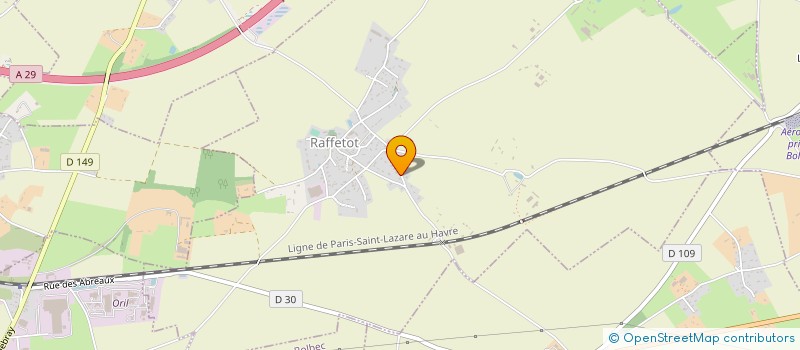 localisation de l'entreprise MONSIEUR AURELIEN LANGLOIS  RAFFETOT